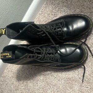 Dr. Martens Black Leather Boots